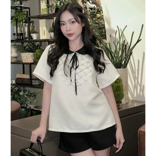Aguja Fincy Mesh Top & Shorts Set (Pre-order)