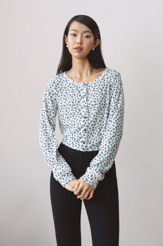 Libe Floral Lace Trim Cardigan (Pre-order)