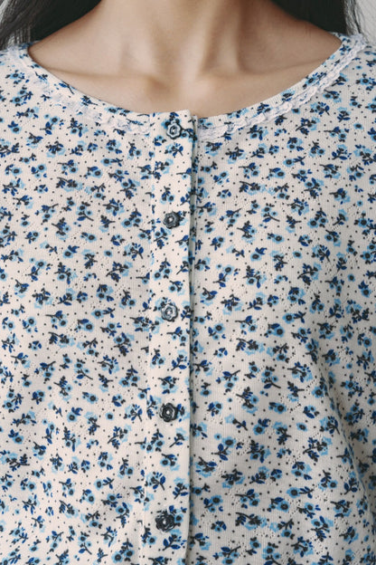 Libe Floral Lace Trim Cardigan (Pre-order)