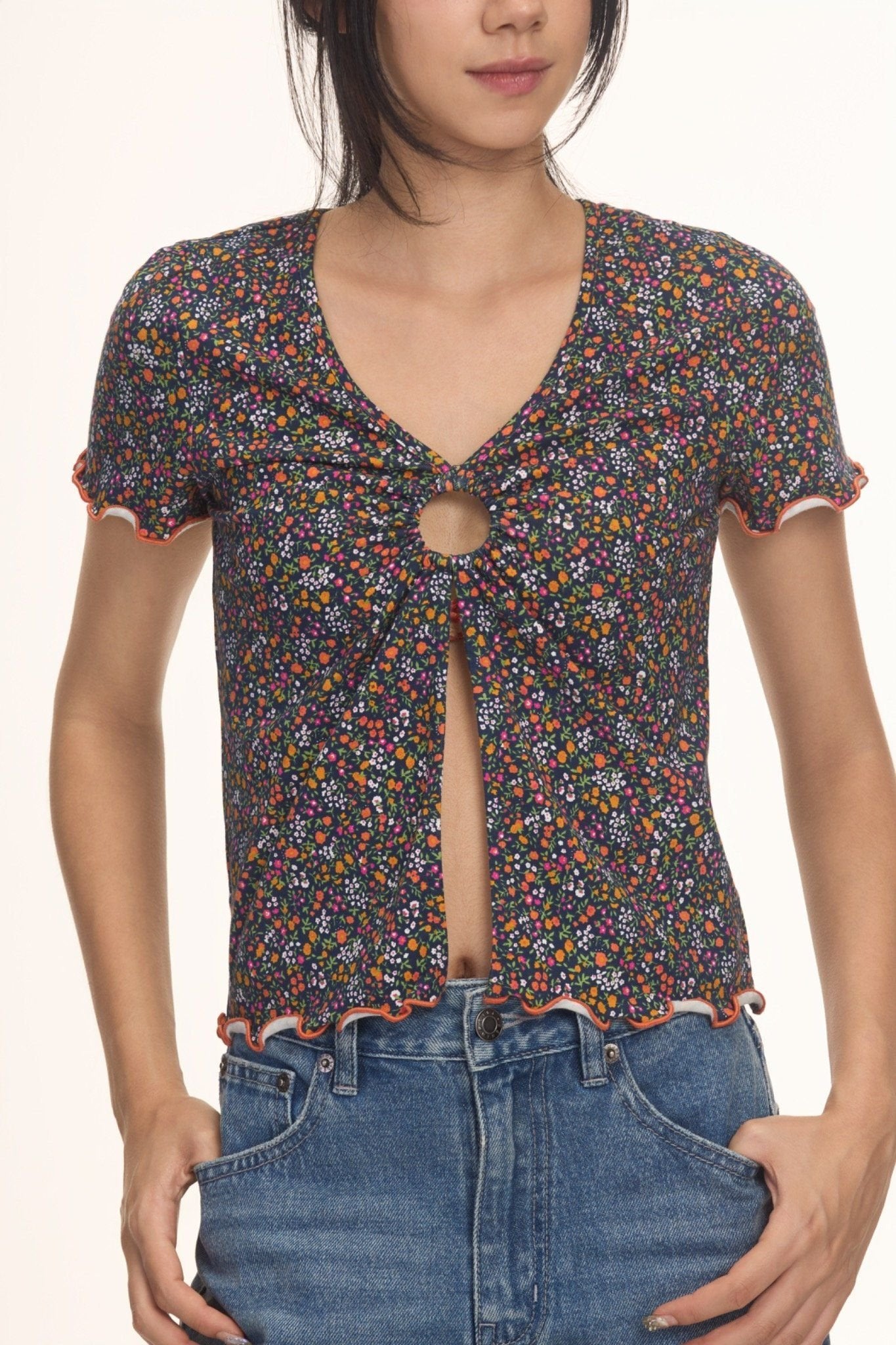 Libe Floral O-Ring Top (Pre-order)