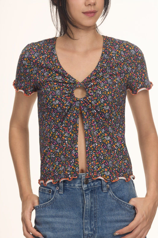 Libe Floral O-Ring Top (Pre-order)