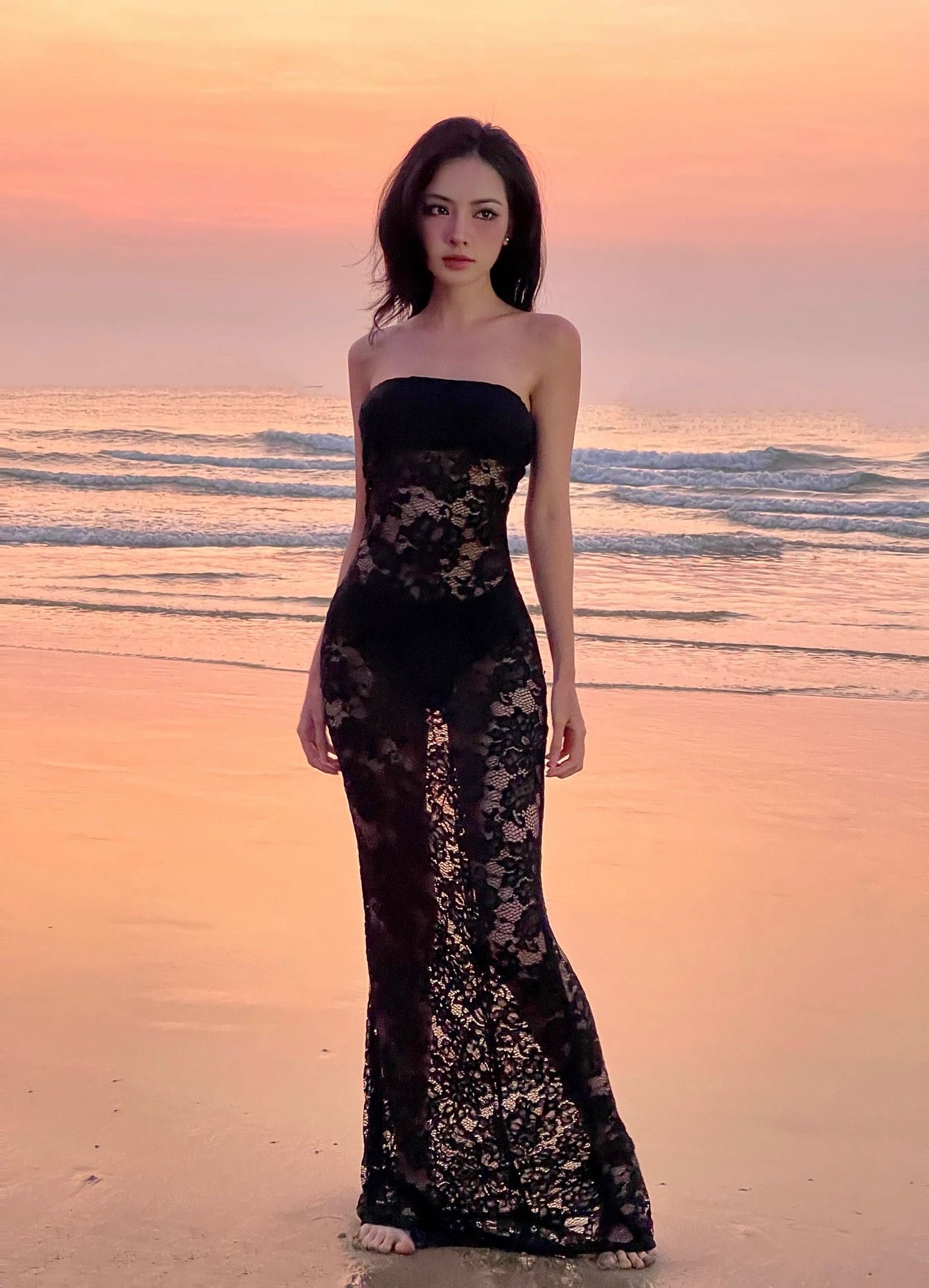 Iamcoco Flower Of Sunset Dress