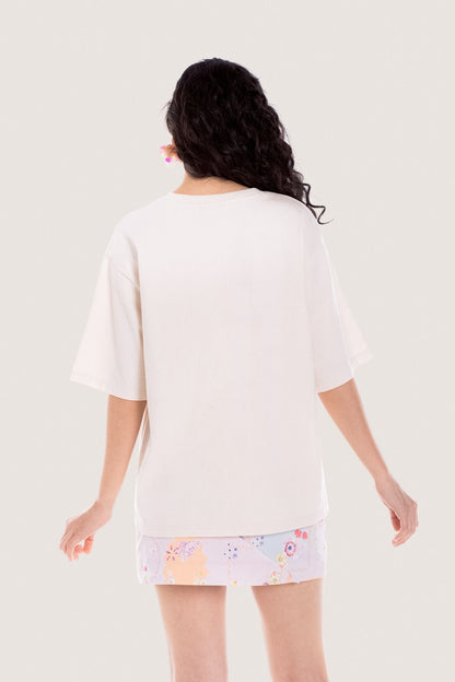Libe Flowers Bloom Ivory T-Shirt (Pre-order)