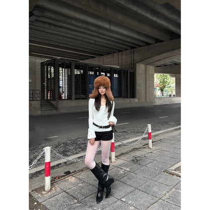 179Dress Fur Top