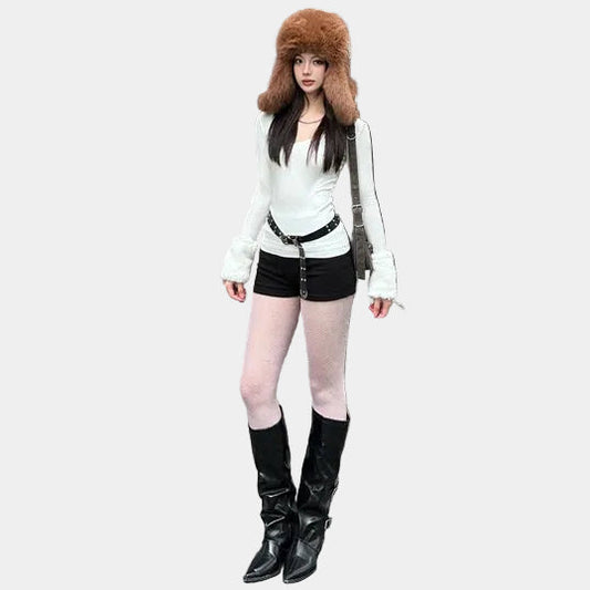 179Dress Fur Top