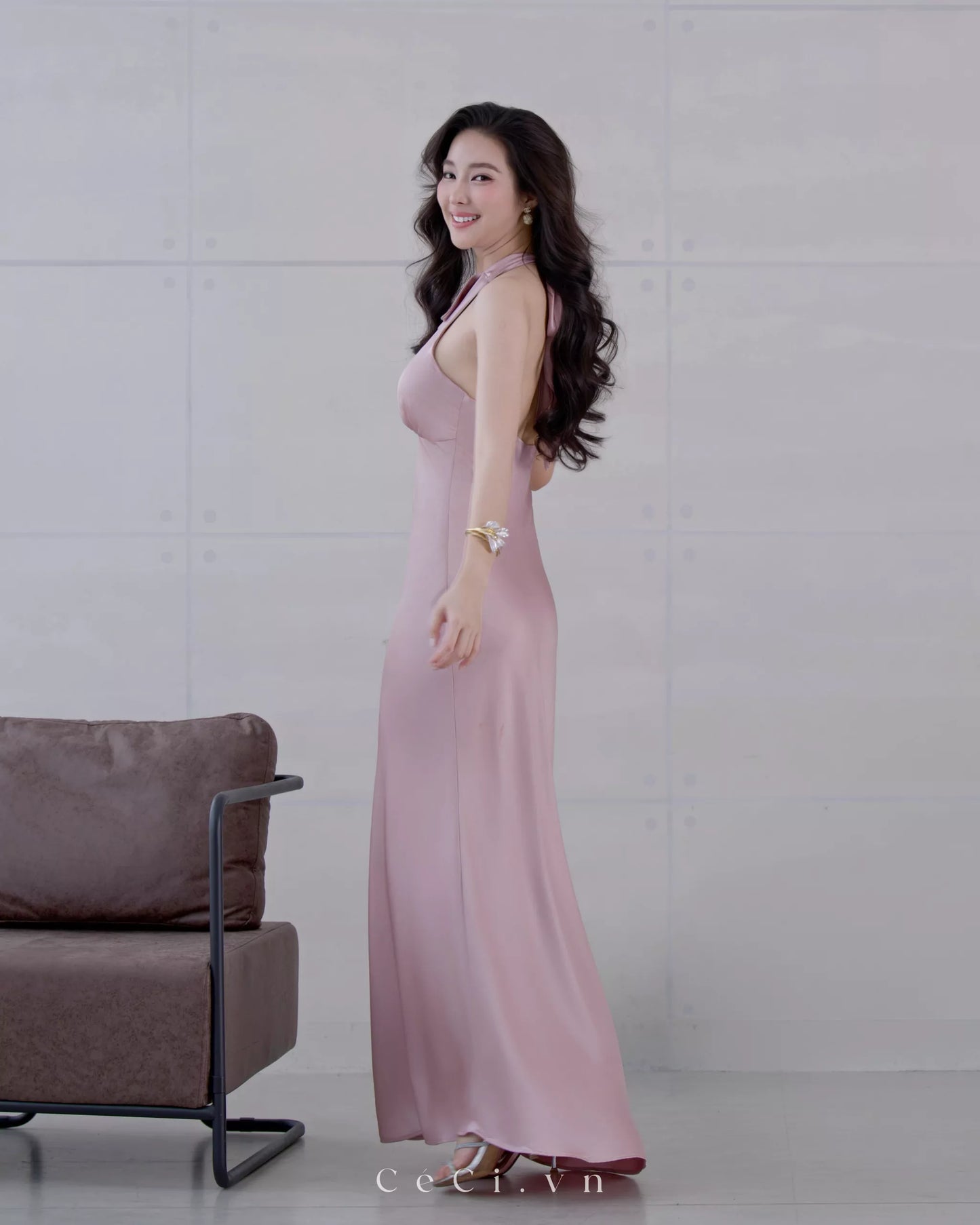 Ceci Gabrille Dress - Dusty Petal