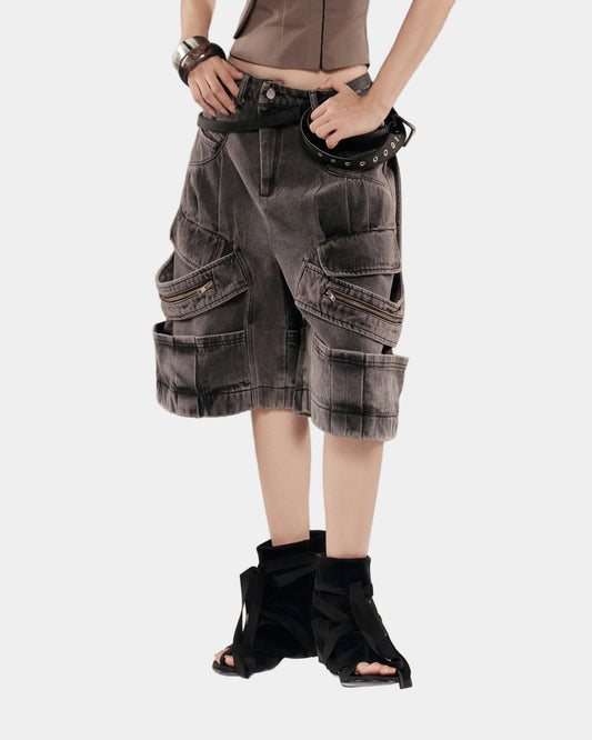 Bunny Hill Gasmira Shorts (Grey Wash)