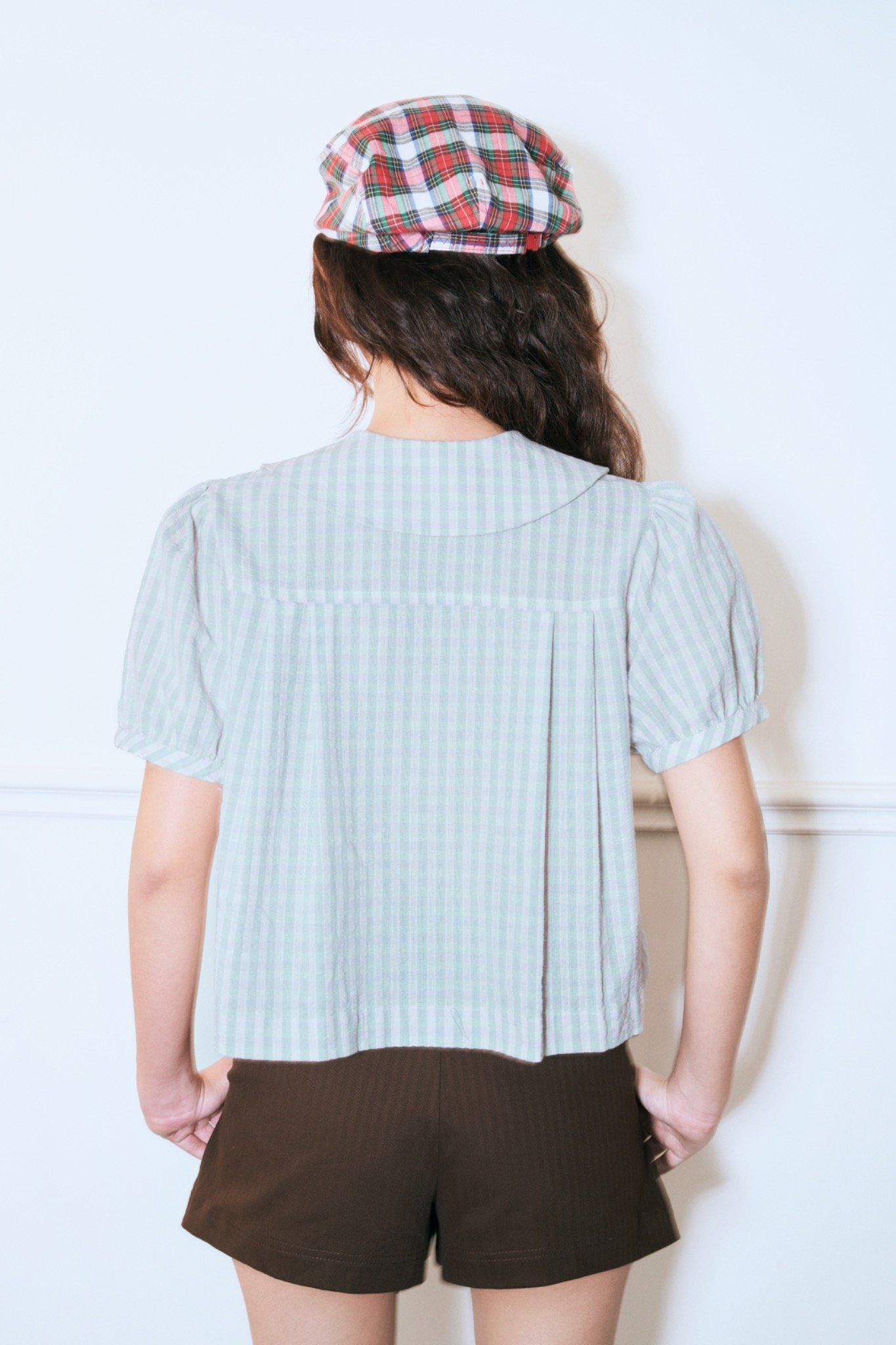 Libe Gingham Babydoll Top (Pre-order)