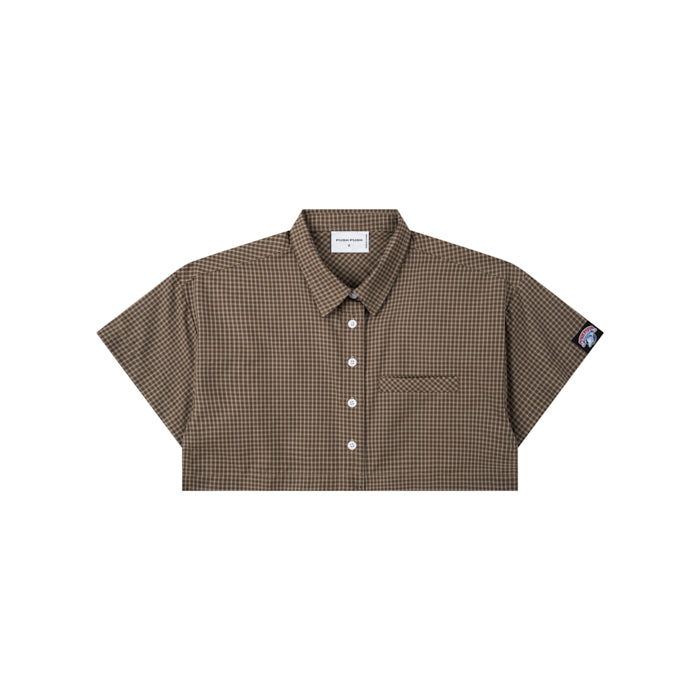 Push Push Gingham Crop Shirt