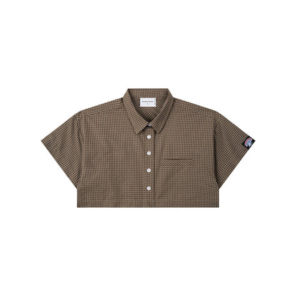 Push Push Gingham Crop Shirt