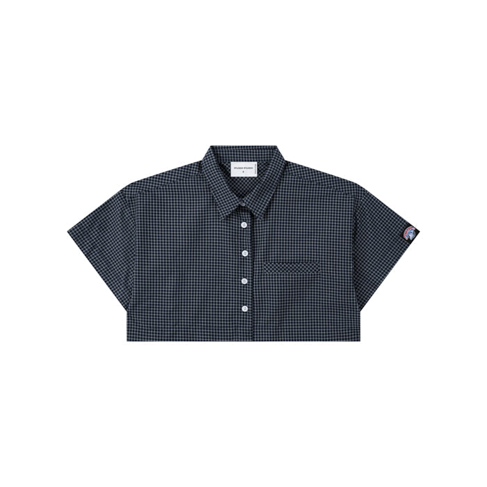 Push Push Gingham Crop Shirt