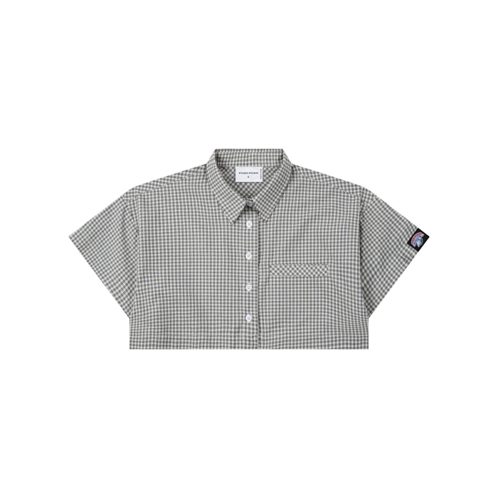 Push Push Gingham Crop Shirt