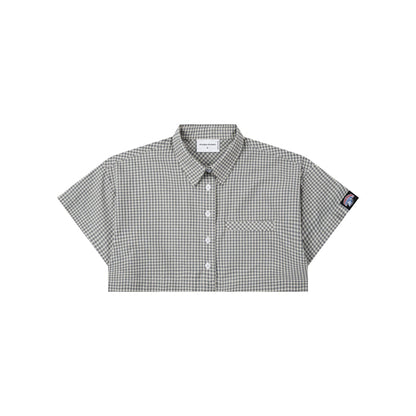 Push Push Gingham Crop Shirt