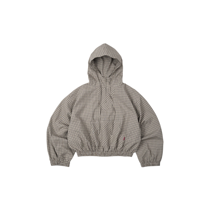 Push Push Gingham Half-zip Hoodie