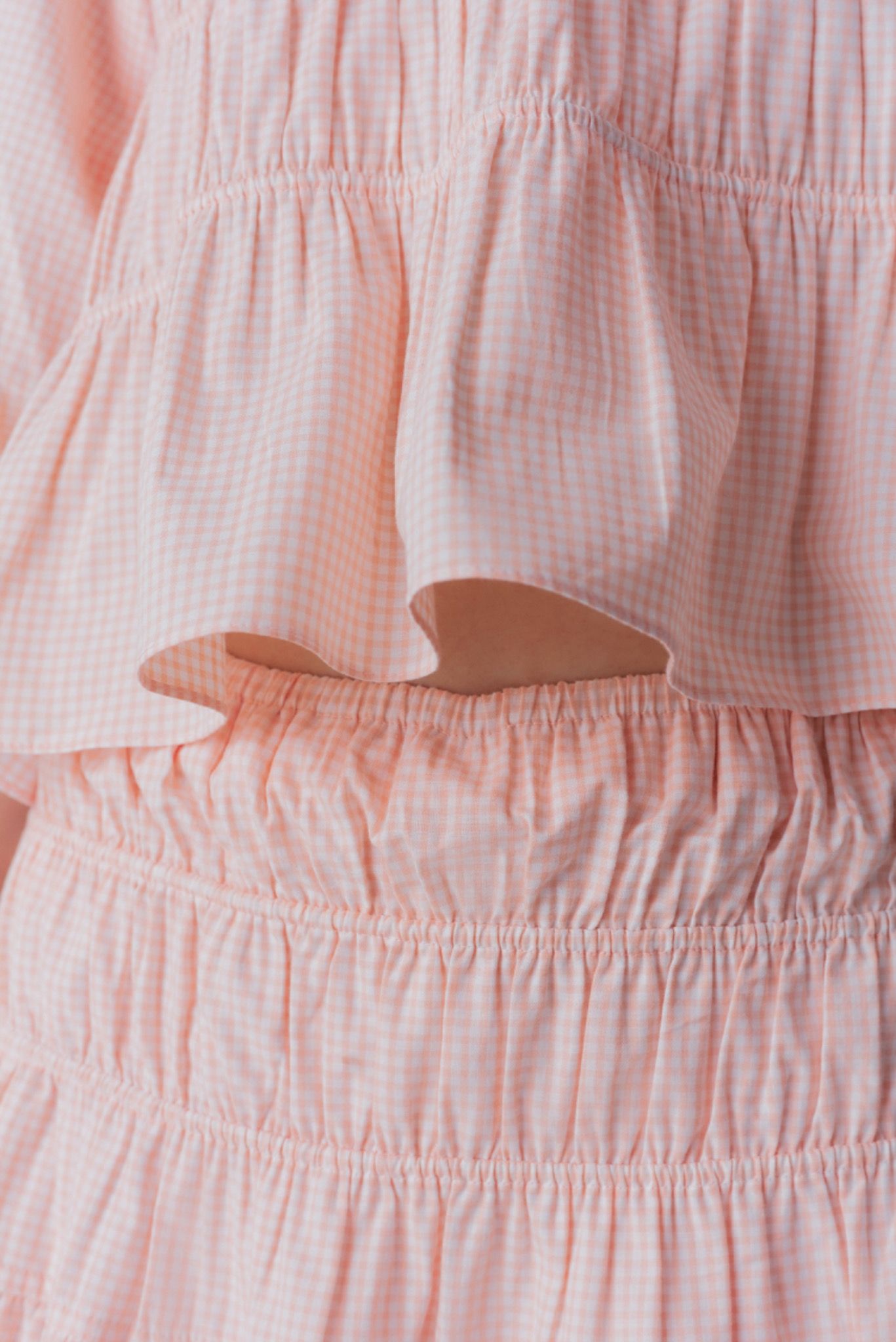 Libe Gingham Smock Mini Skirt (Pre-order)