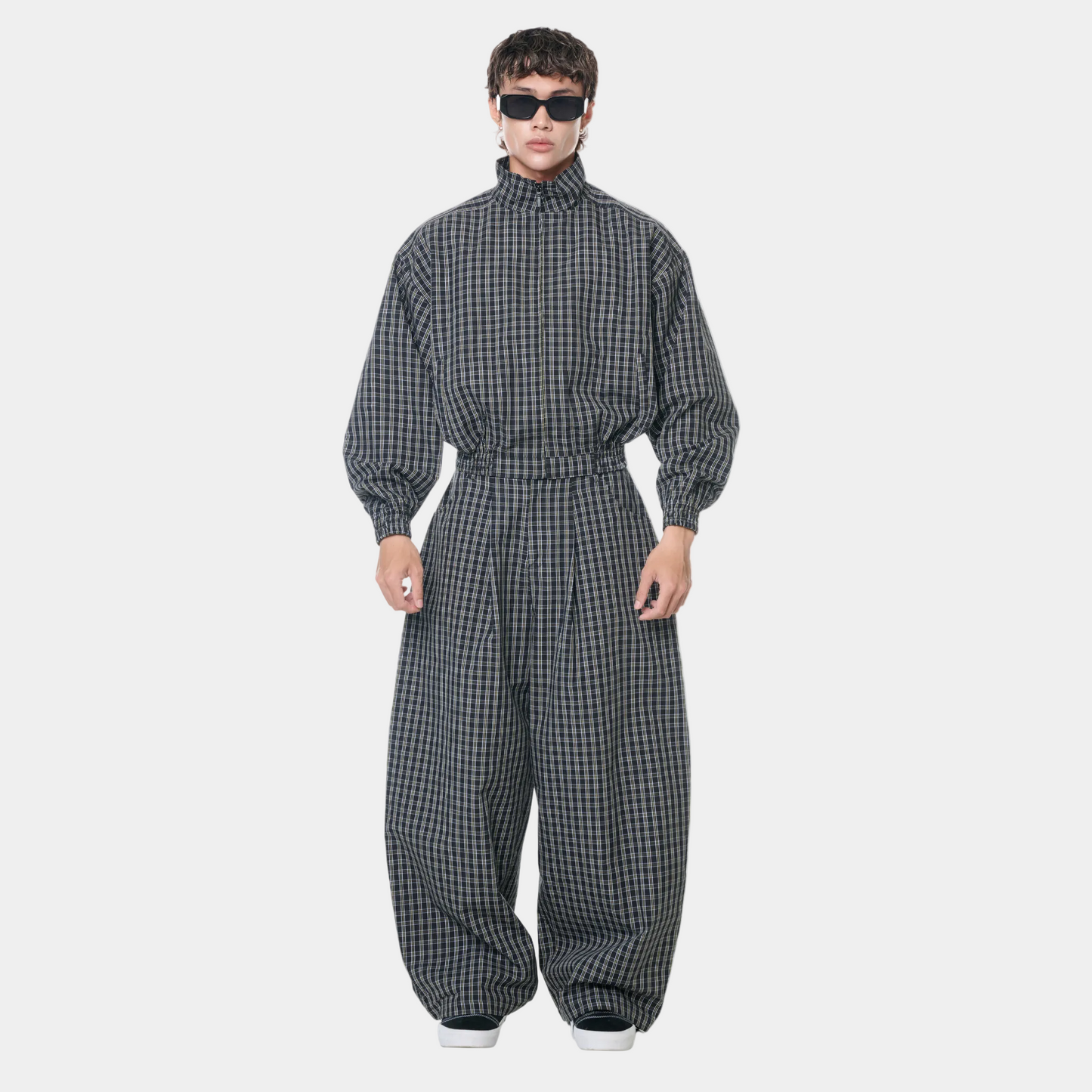 Push Push Gingham Wide Pants