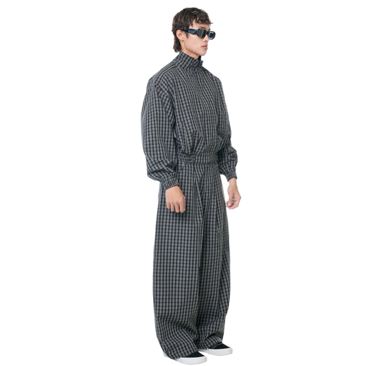 Push Push Gingham Wide Pants