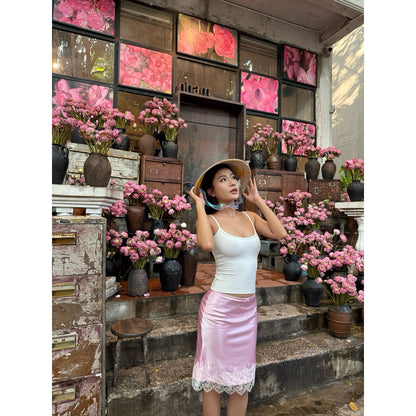 Trouvaile.co_ Glam Midi Skirt