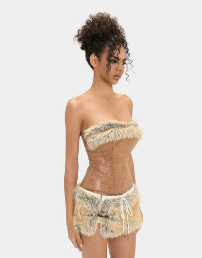 Eminist Golden Feather Corset