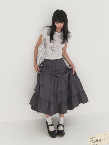 Nakedbyv Graphic Fitted Baby Tee (Pre-order)