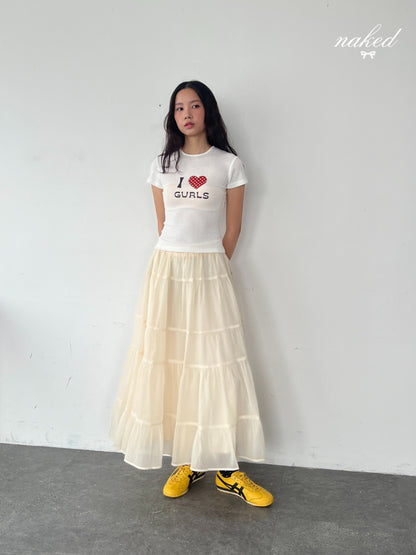 Nakedbyv Graphic Fitted Baby Tee (Pre-order)