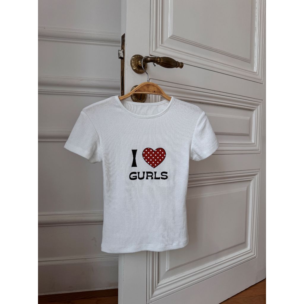 Nakedbyv Graphic Fitted Baby Tee (Pre-order)