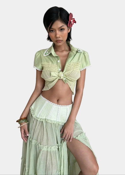 Sodope Club Green Kuromi Top