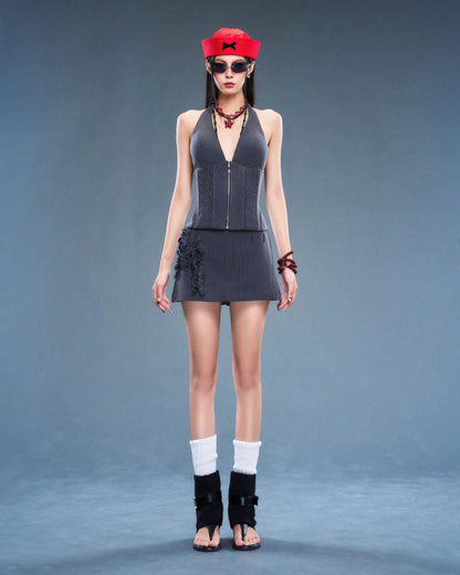 Sodope Club Grey Bear Top & Xavia Skirt (Pre-order)