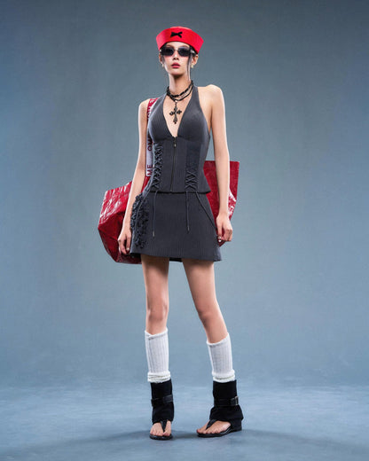 Sodope Club Grey Bear Top & Xavia Skirt (Pre-order)