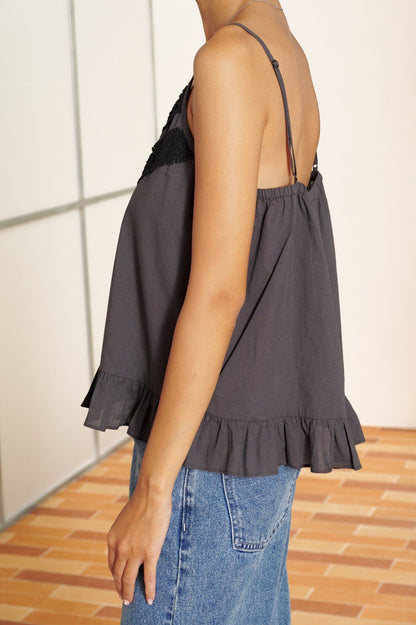 Libe Grey Cami Top (Pre-order)