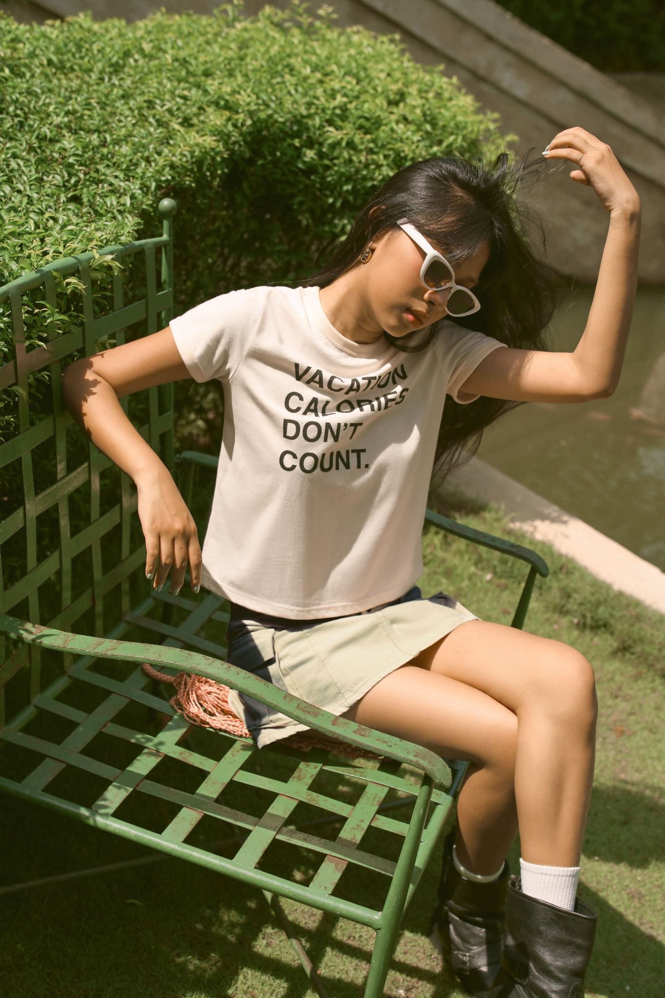 Libe Grey Cargo Mini Skirt (Pre-order)