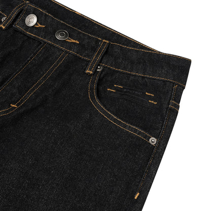 The Beuter Grey Flare Raw Denim Jeans