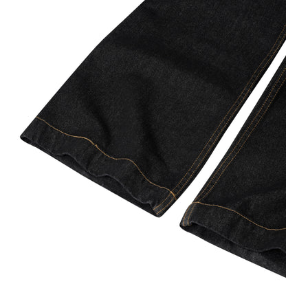The Beuter Grey Flare Raw Denim Jeans