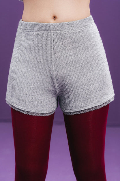 Libe Grey Knit Micro Short (Pre-order)