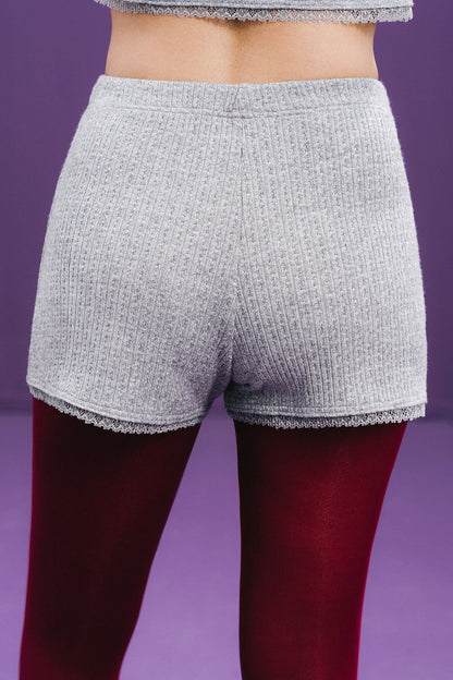Libe Grey Knit Micro Short (Pre-order)