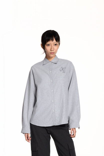 Libe Grey Oversized Shirt (Pre-order)