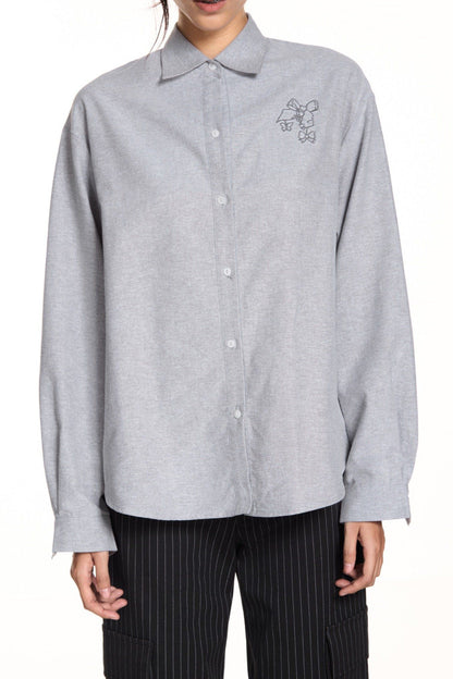 Libe Grey Oversized Shirt (Pre-order)
