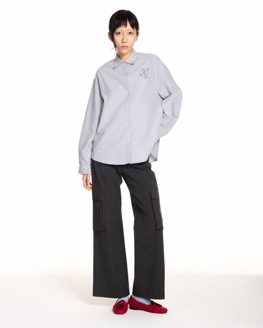 Libe Grey Oversized Shirt (Pre-order)