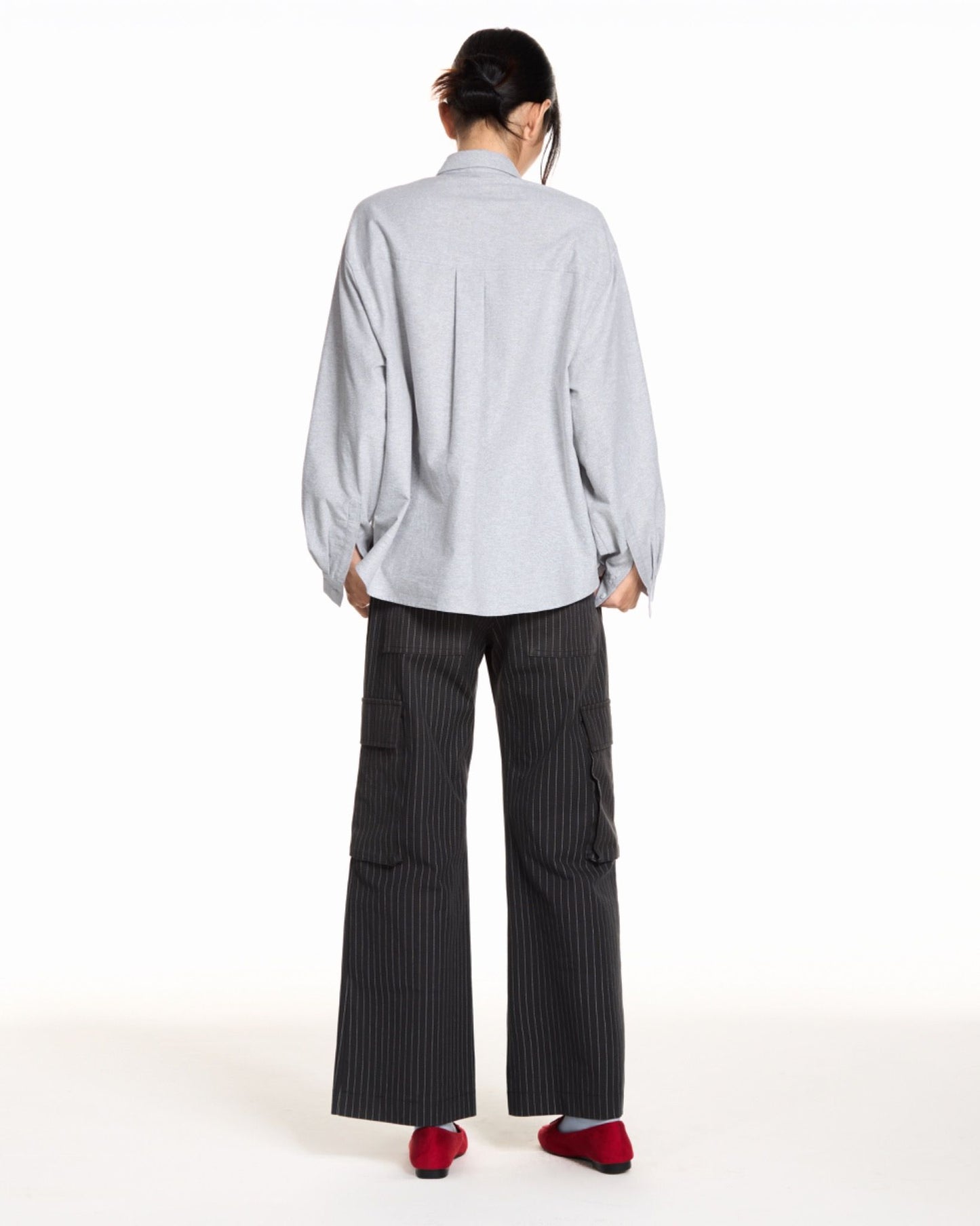 Libe Grey Oversized Shirt (Pre-order)