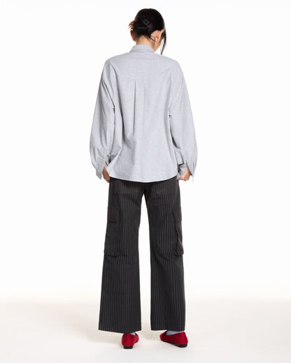 Libe Grey Oversized Shirt (Pre-order)