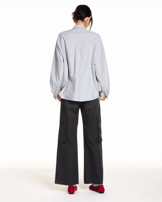 Libe Grey Oversized Shirt (Pre-order)