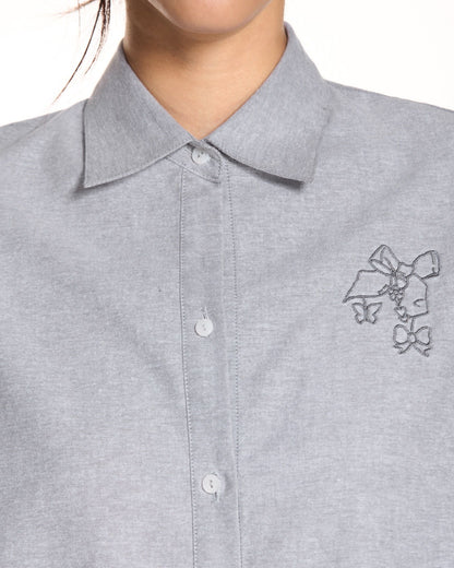Libe Grey Oversized Shirt (Pre-order)