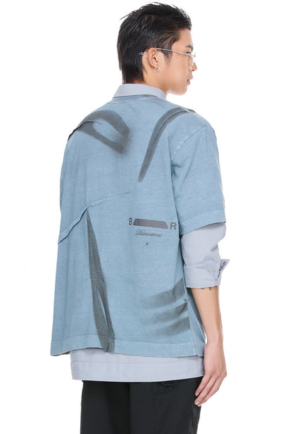 The Beuter Grey Stone Wrinkled T-Shirt