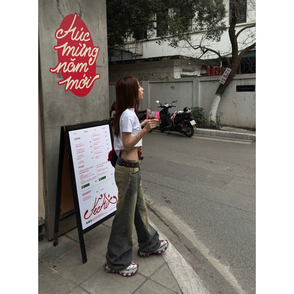 WHOSE Grind Flared Jeans Wash Ver 1