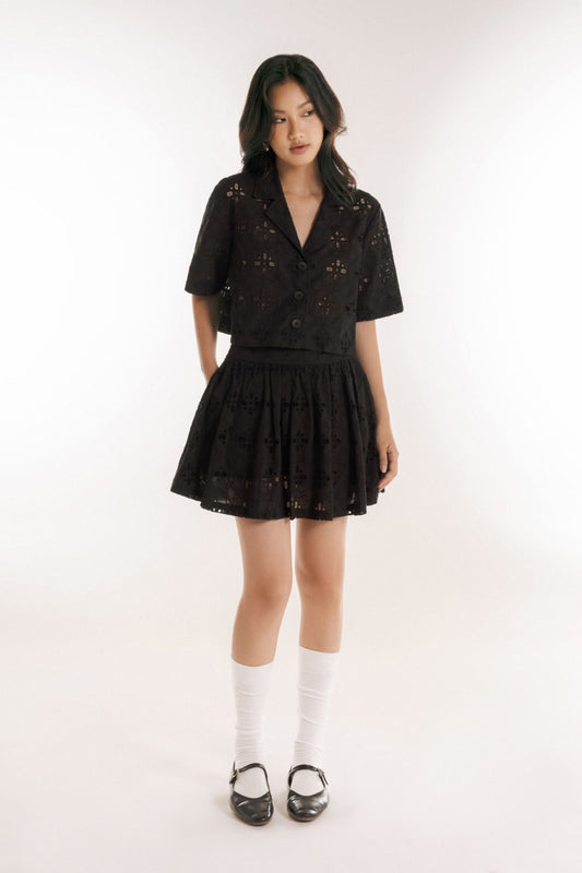 Libe Guipure Mini Skirt (Pre-order)