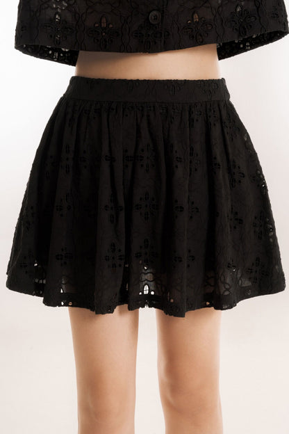 Libe Guipure Mini Skirt (Pre-order)
