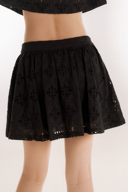 Libe Guipure Mini Skirt (Pre-order)