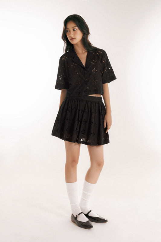 Libe Guipure Mini Skirt (Pre-order)