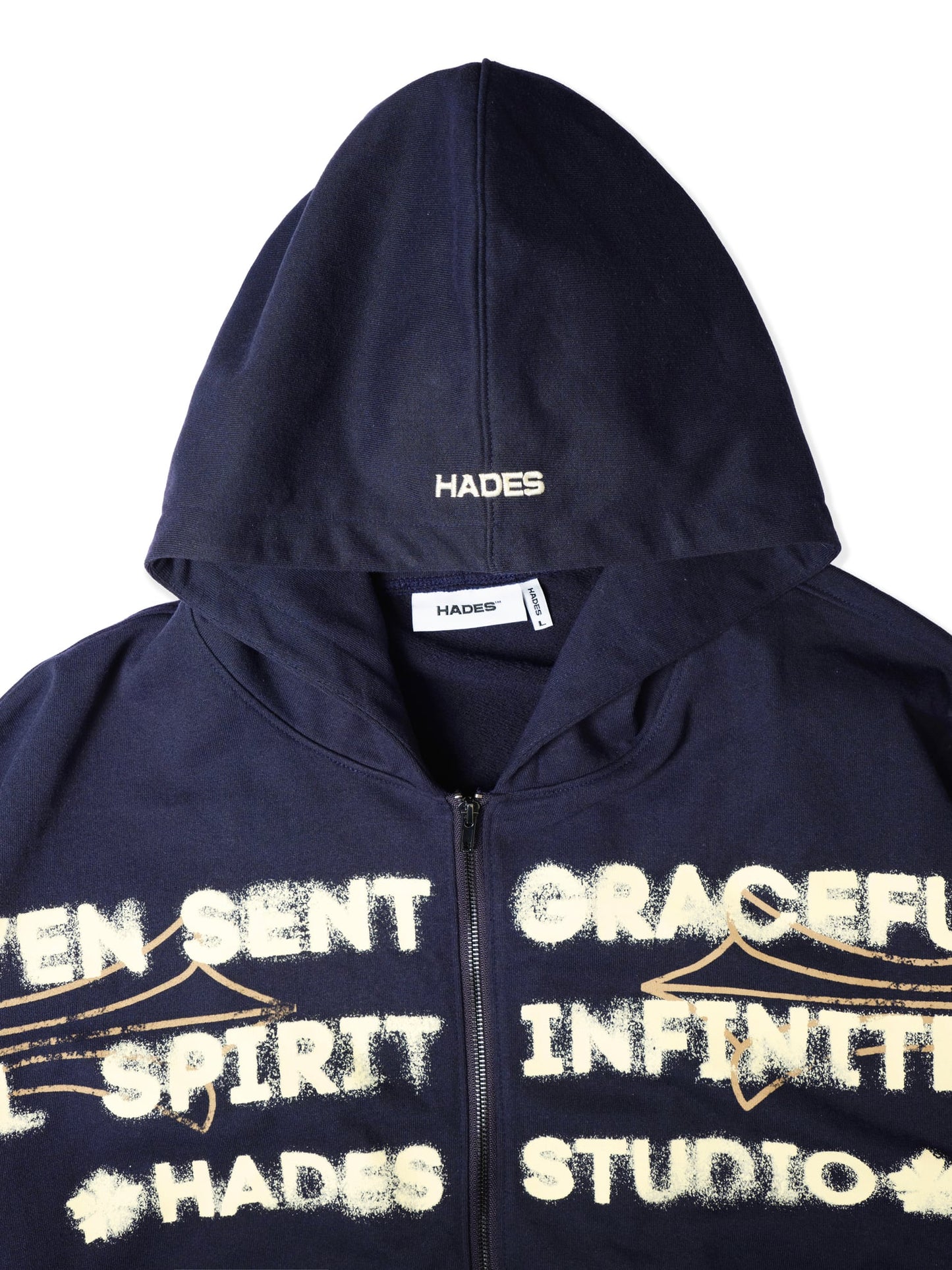 Hades Heaven’S Call Hoodie Zip - Blue Navy