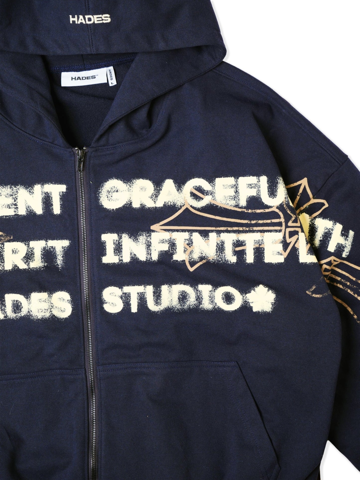 Hades Heaven’S Call Hoodie Zip - Blue Navy